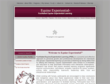 Tablet Screenshot of equineexperiential.com